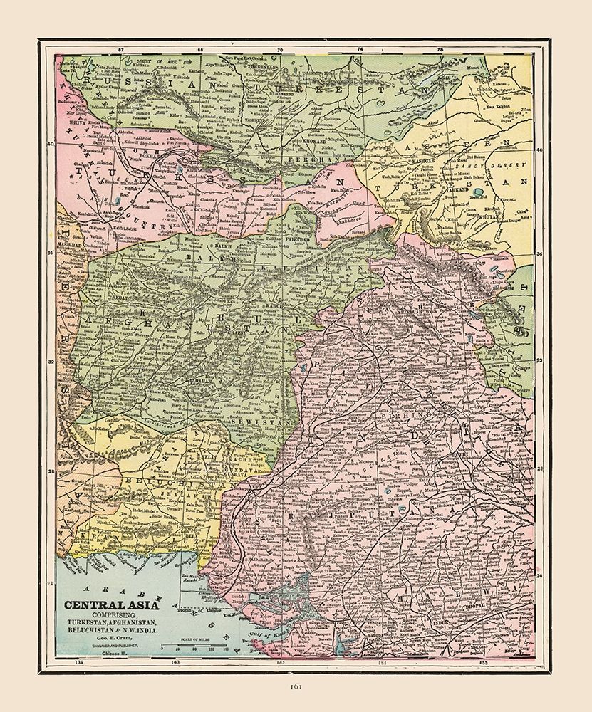 Central Asia - Cram 1892