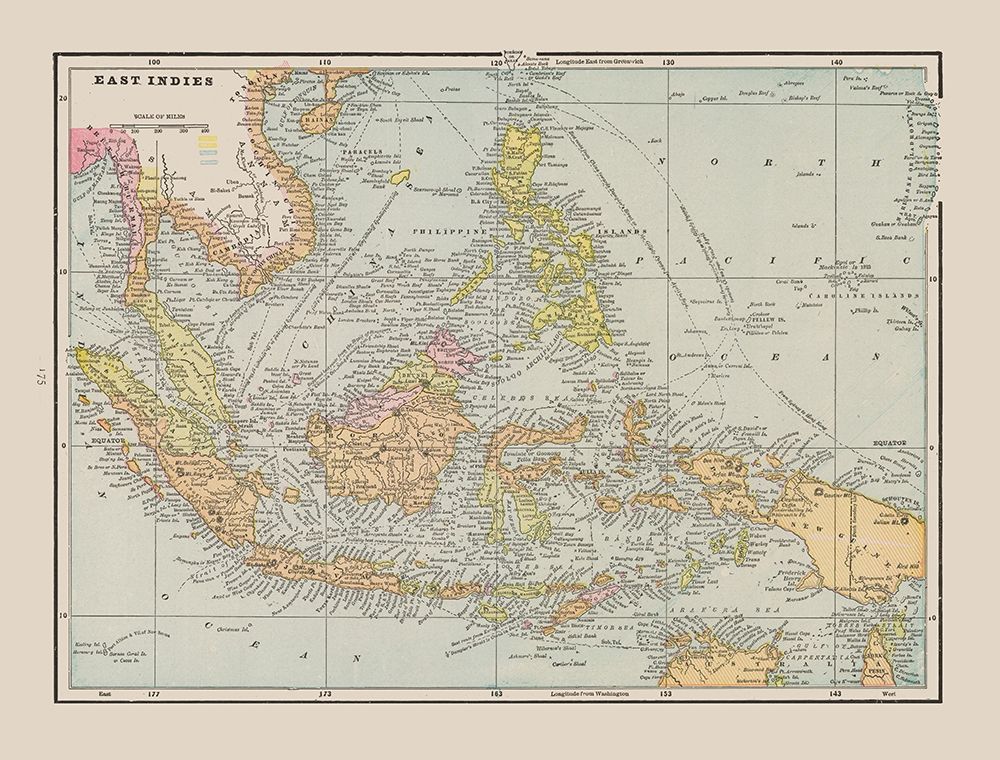 Asia East Indies - Cram 1892
