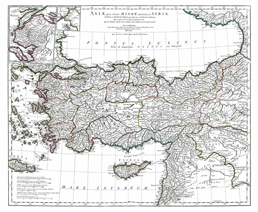 Asia Minor Syria - DAnville 1799