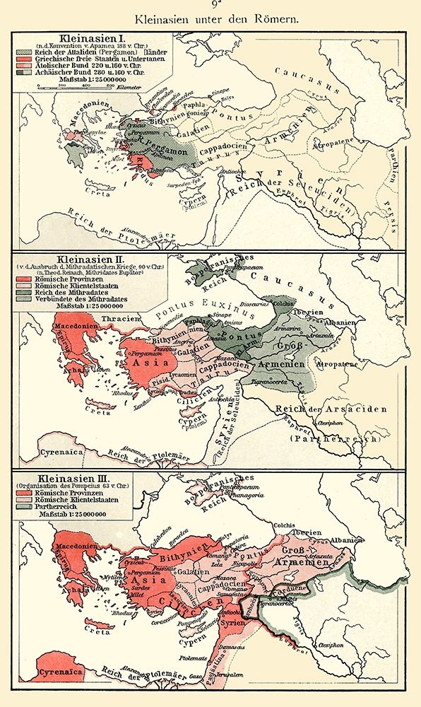 Asia Minor Roman Empire - Velhagen 1897