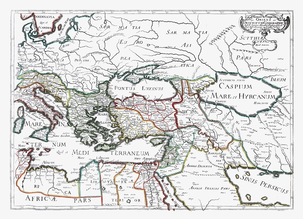 Roman Empire Middle East - Sanson 1641