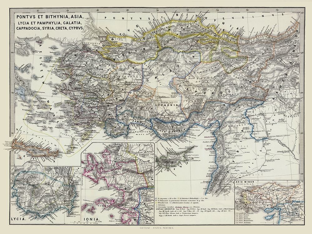 Asia Minor Middle East - Spruner 1865