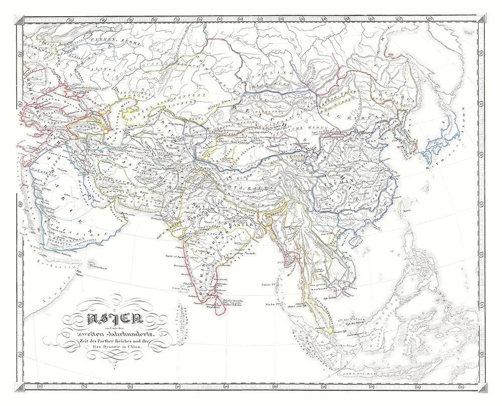 Asia Parthian Empire Han China - Spruner 1855