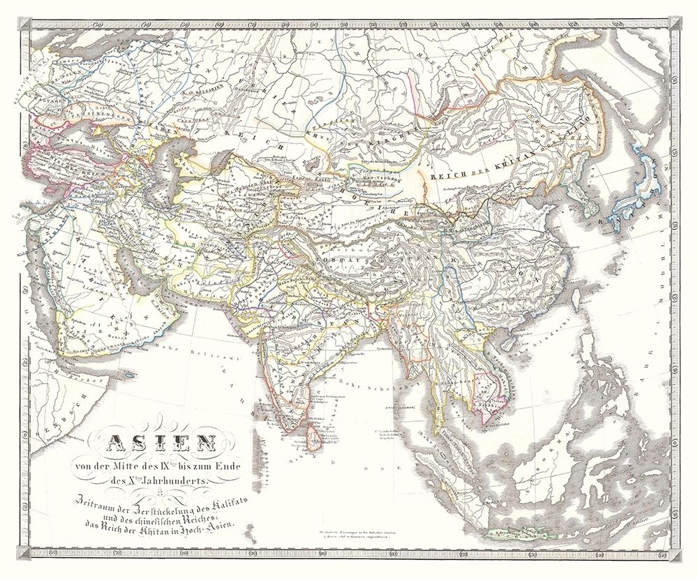 Asia 9-10 Centuries - Spruner 1855