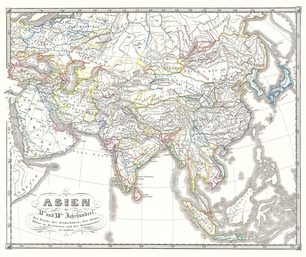 Asia 11-12 Centuries - Spruner 1855