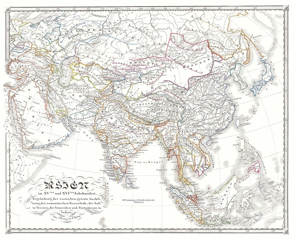 Asia 15-16 Centuries - Spruner 1855