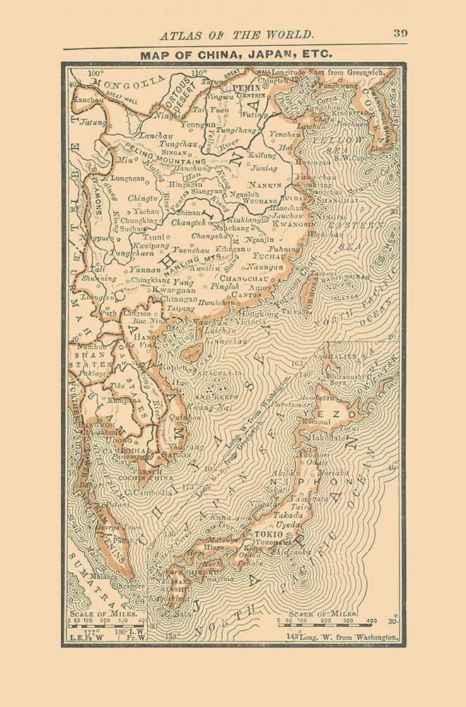 Asia China Japan Korea - Alden 1886
