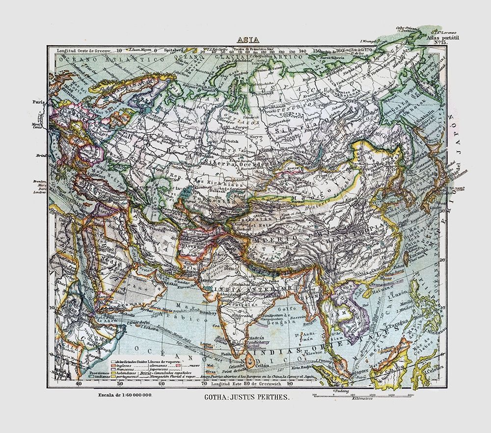 Asia - Perthes 1921