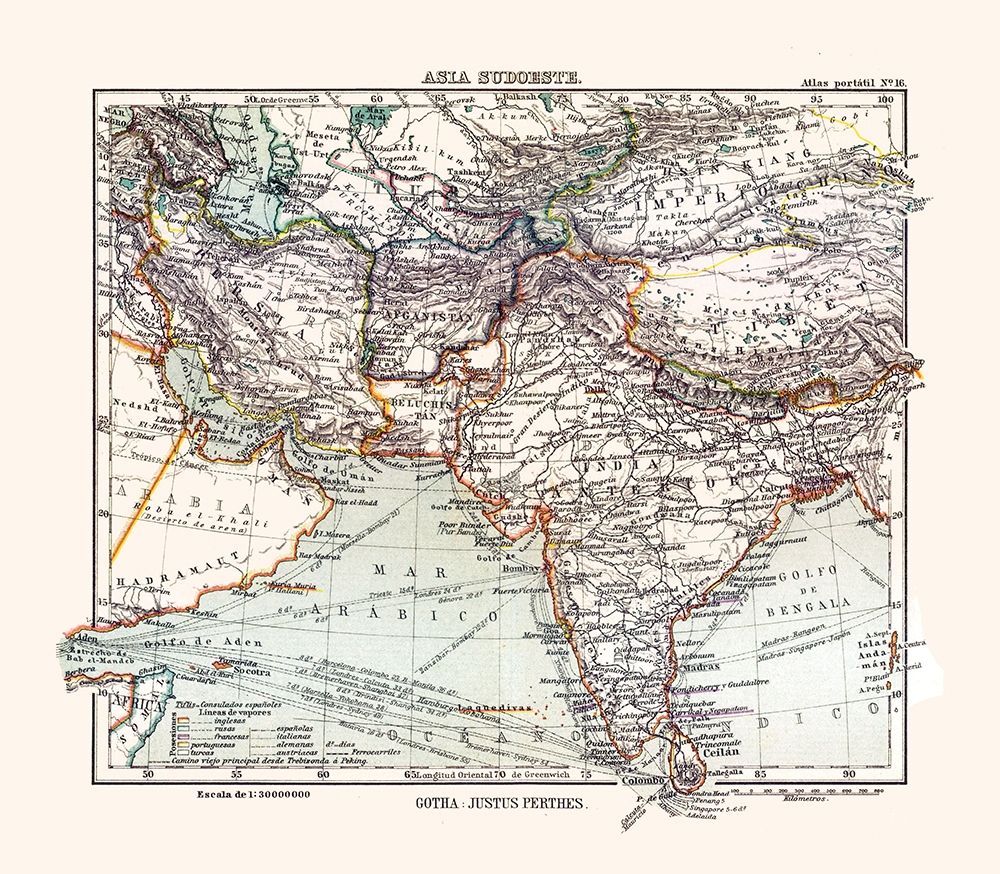 Southwest Asia - Perthes 1921