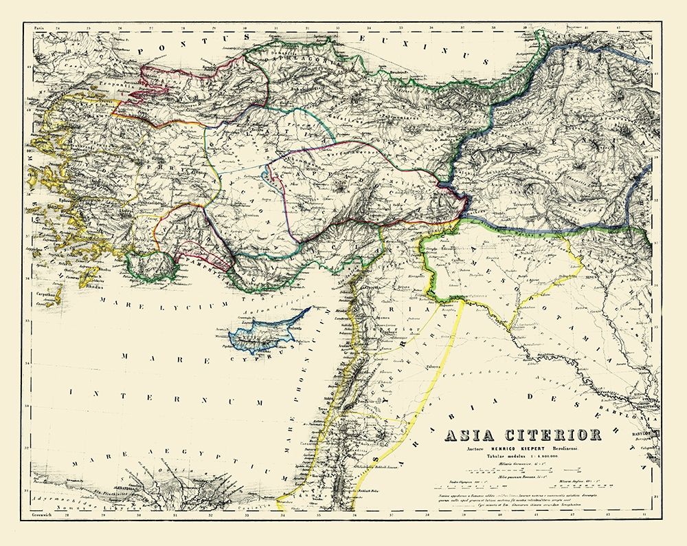 Asia Minor - Kiepert 1903