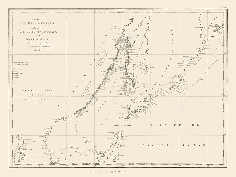 Asia China Tartary Seas Discoveries - Robinson