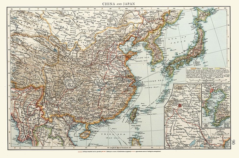 China Japan - Andree 1895