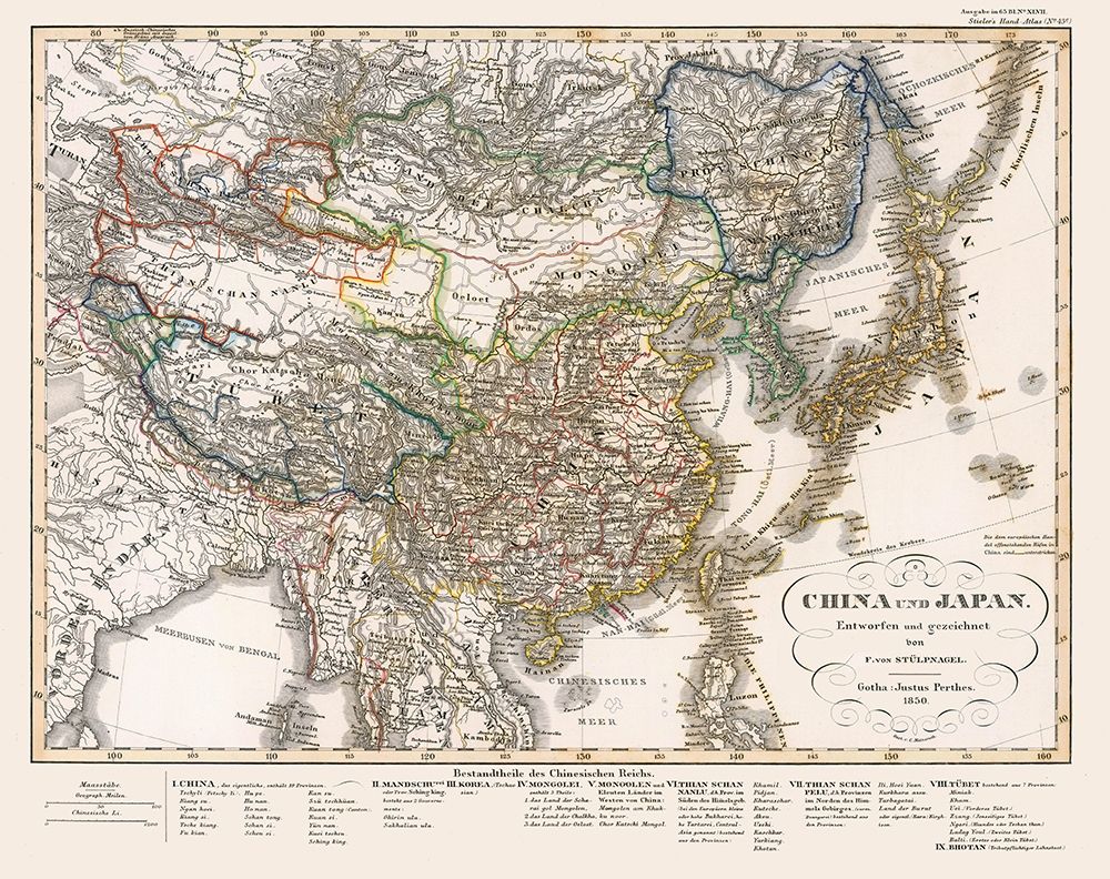 China Japan - Perthes 1850
