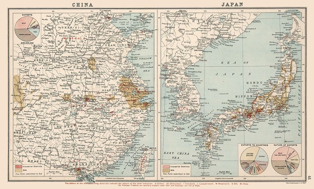 Asia China Japan Exports - Bartholomew 1907