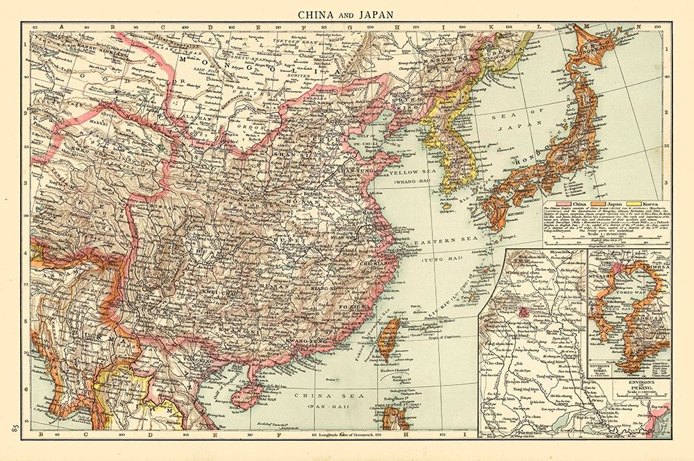 China Japan - Andree 1895