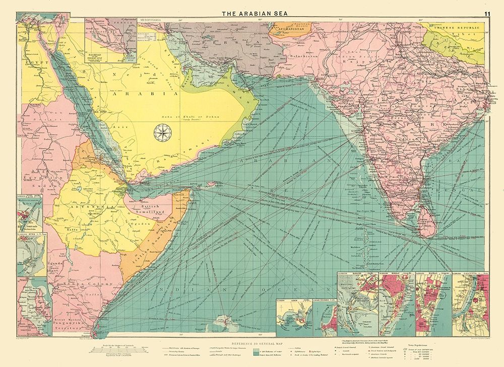 Asia Arabian Sea Region - Philip 1905