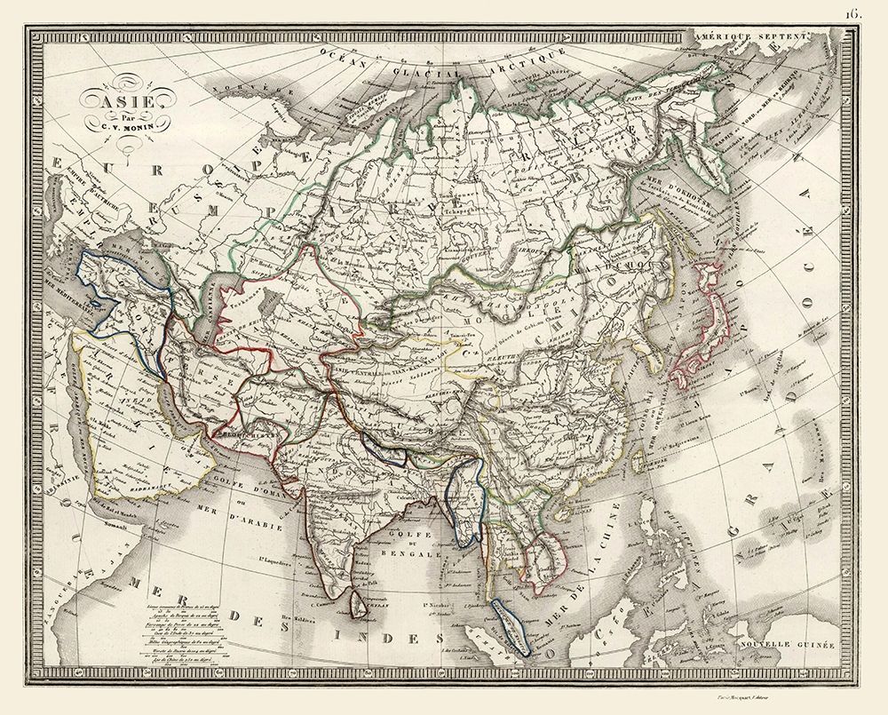 Asia - Monin 1839
