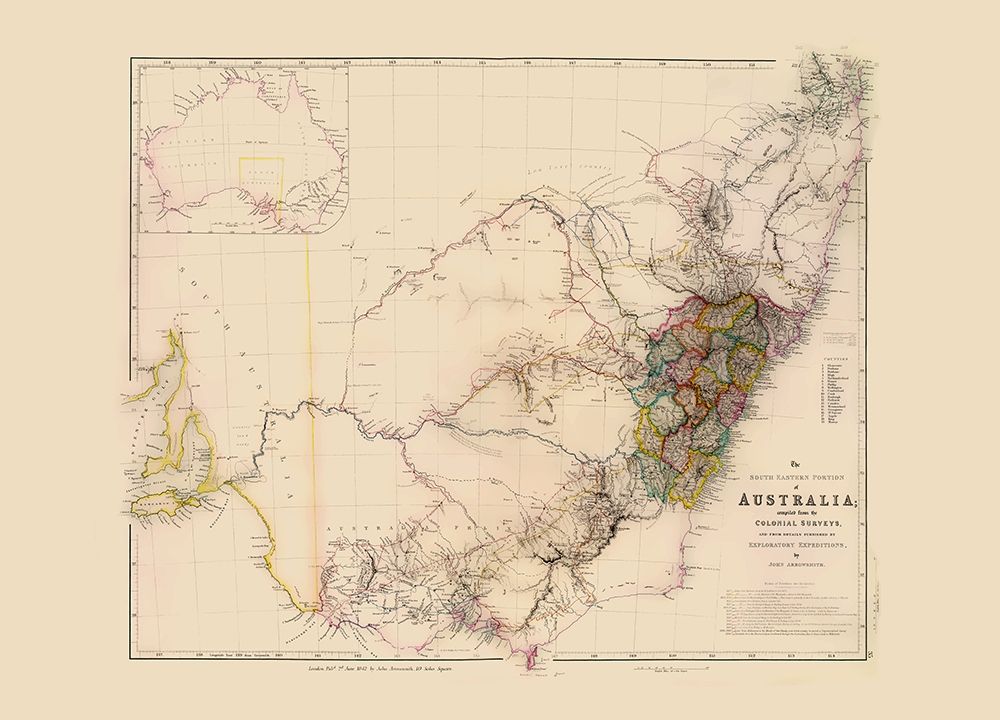 Southeast Australia - Arrowsmith 1844