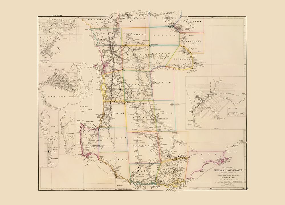 Australia Western Colony - Arrowsmith 1844