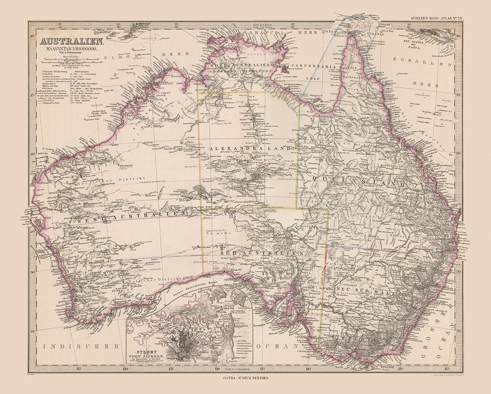 Australia - Stieler  1885