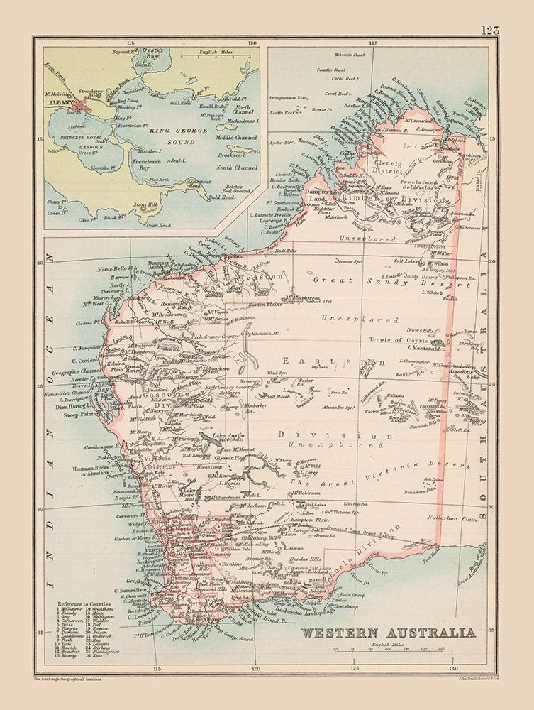 Western Australia - Bartholomew 1892