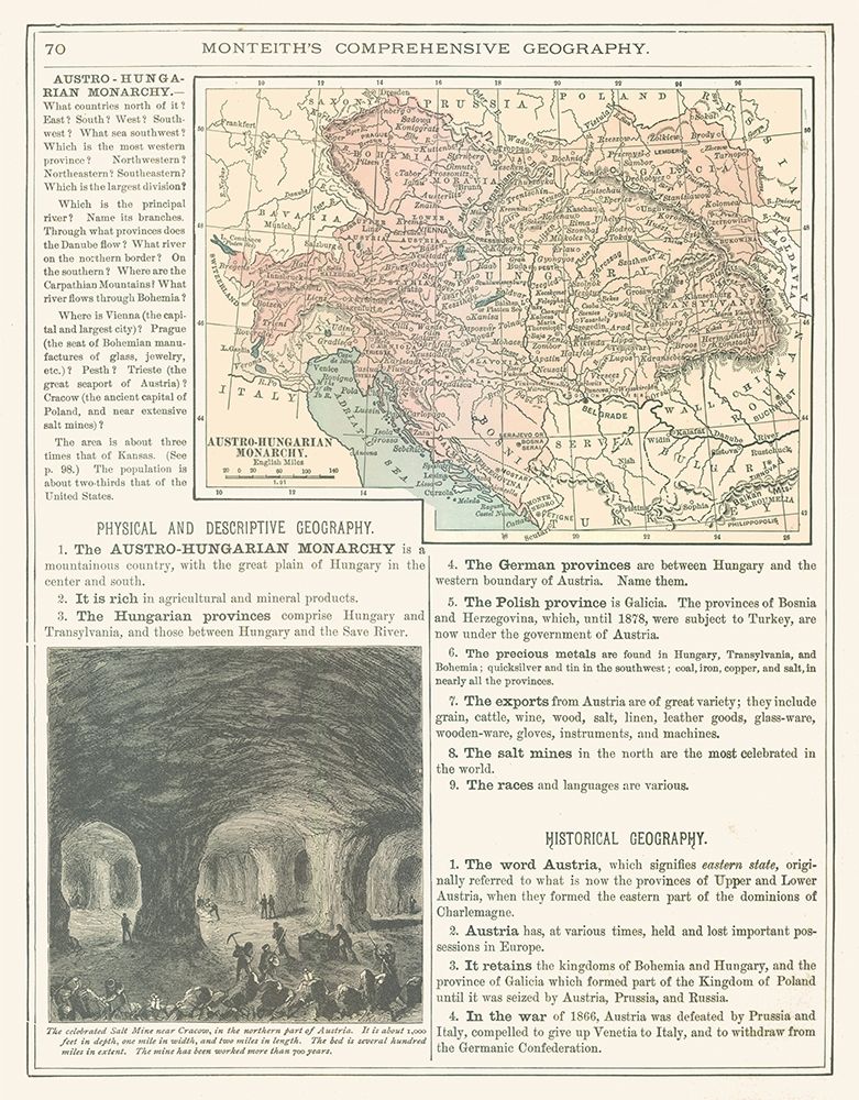 Austro Hungarian Monarchy - Monteith 1882