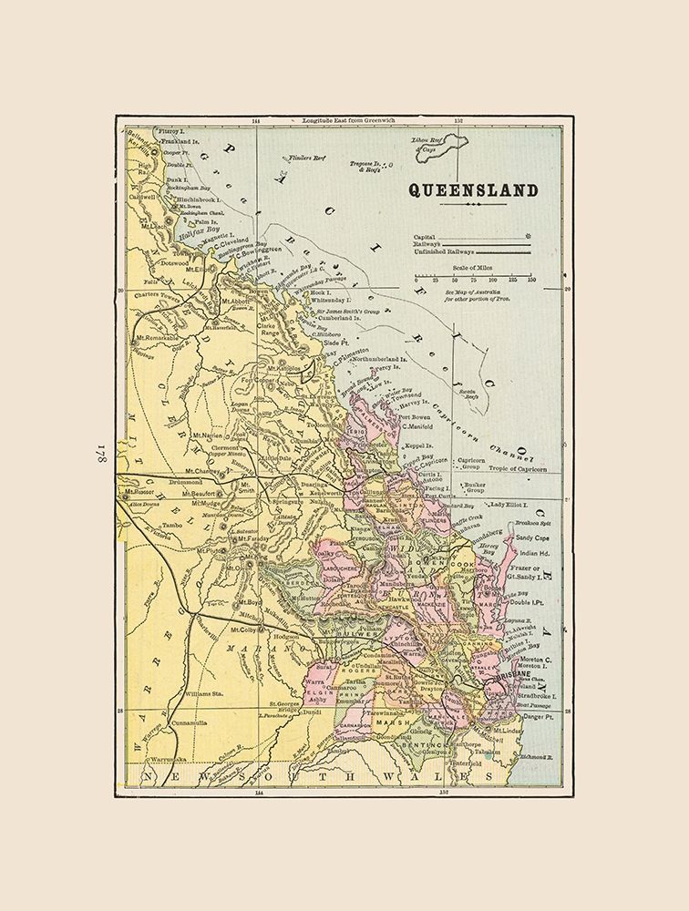 Queensland Australia - Cram 1892