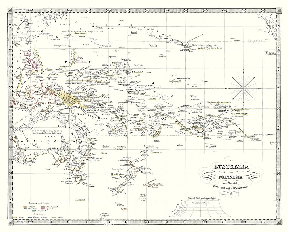 Australia Polynesia - Spruner 1855