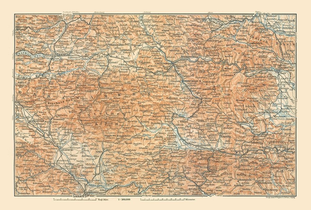 Southern Austria - Baedeker 1910