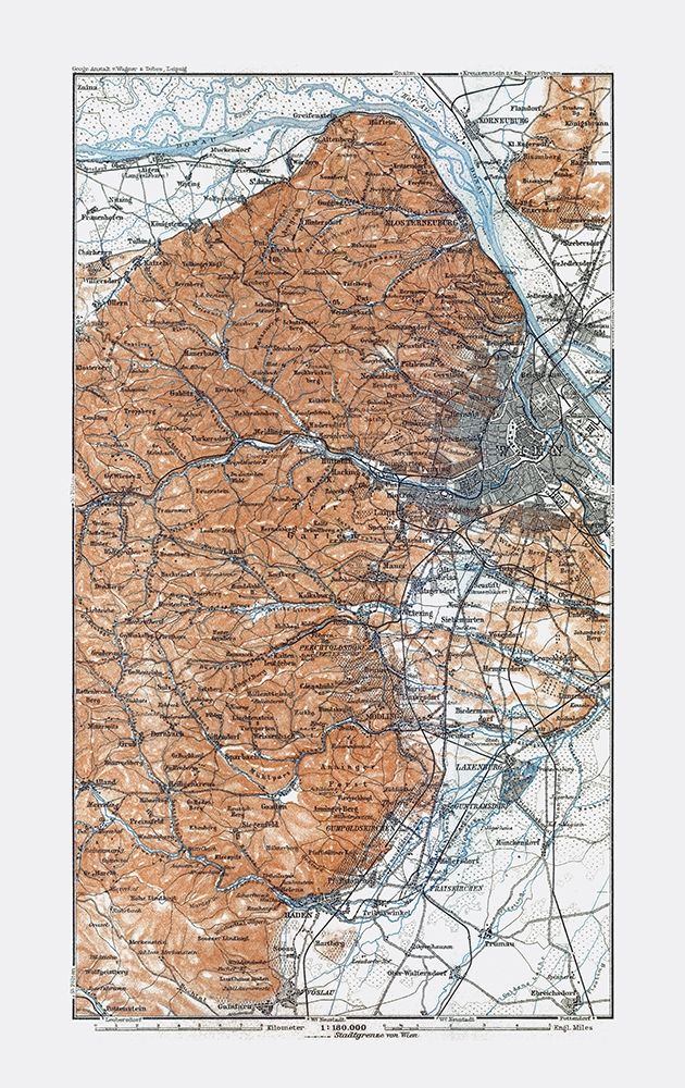 Vienna Region Austria - Baedeker 1910