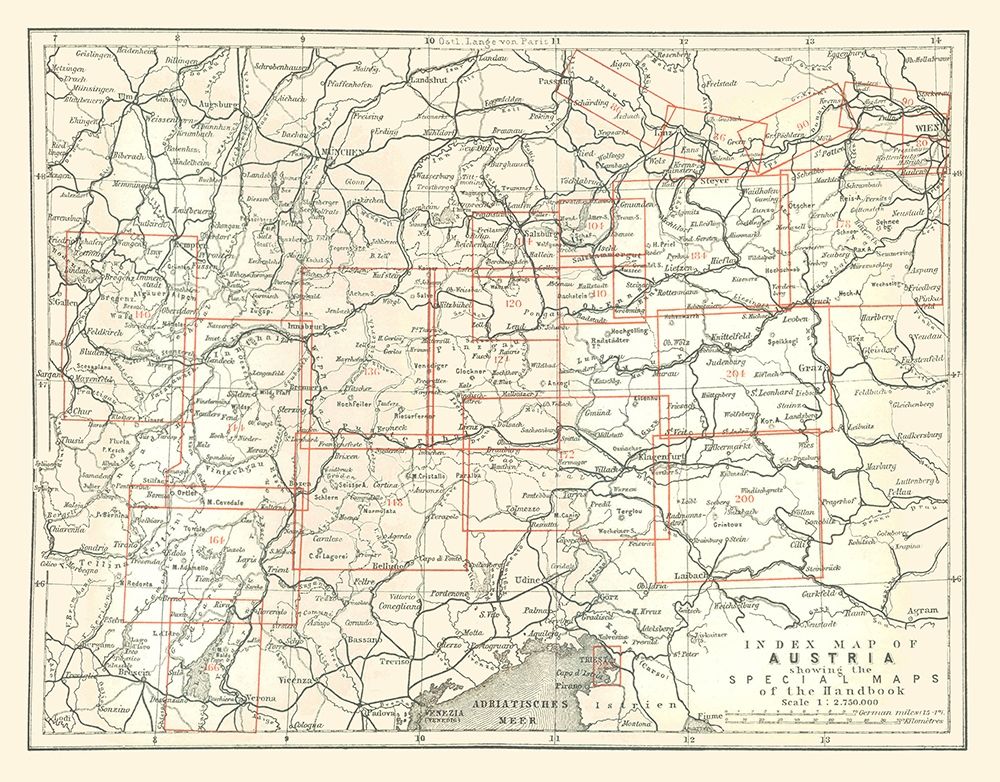 Austria Index - Baedeker 1896
