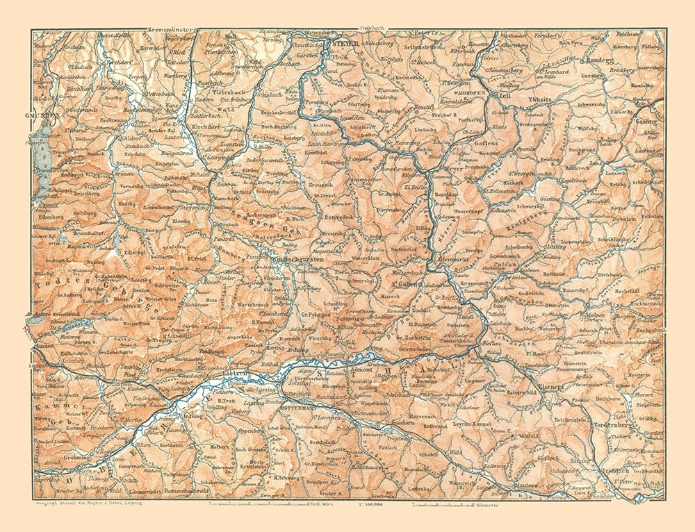 Upper Austria - Baedeker 1896