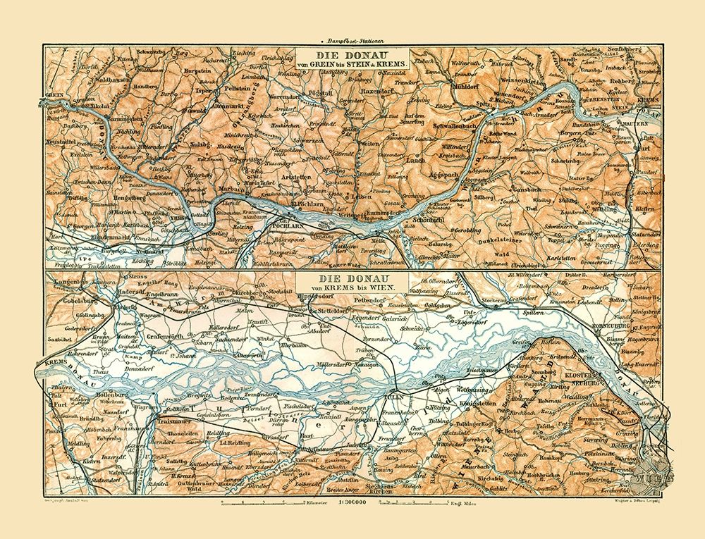 Danube River Grein to Vienna Austria