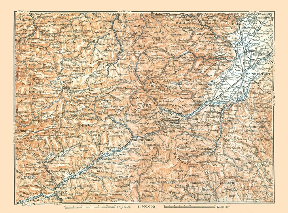 Eastern Austria - Baedeker 1896