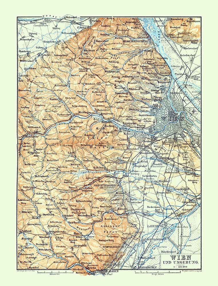 Vienna Austria - Baedeker 1896
