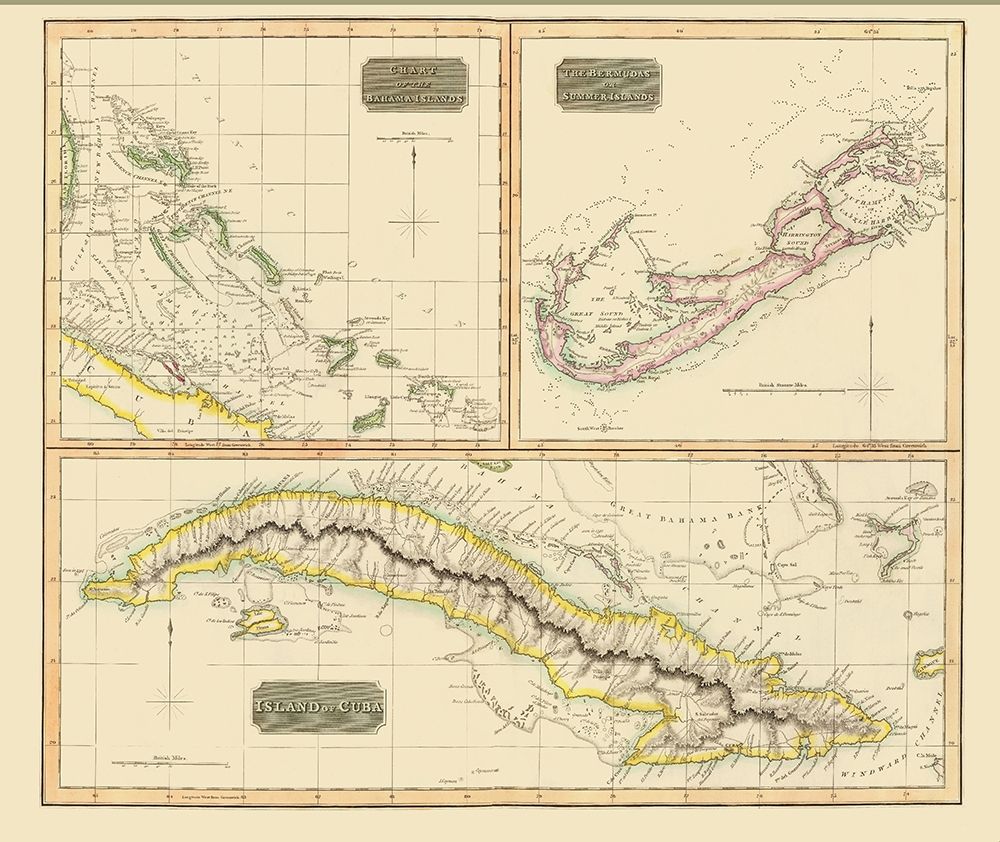 Bahamas Bermuda Cuba Islands - Thomson 1829