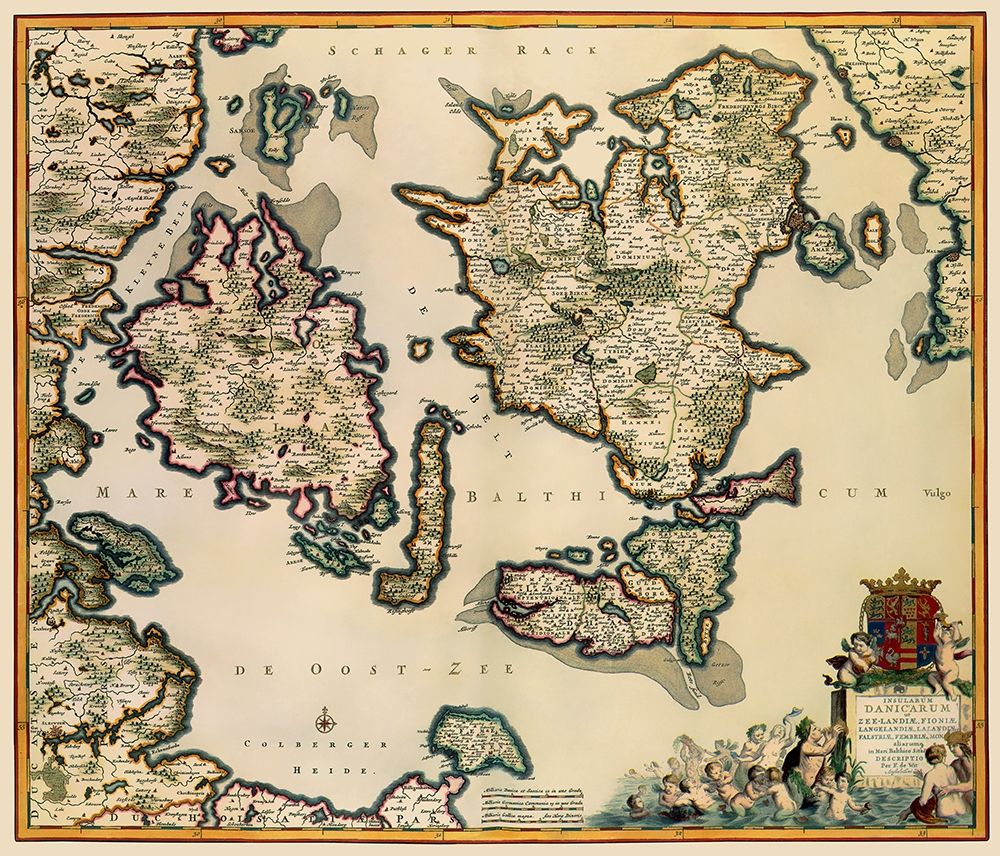 Baltic Isles Denmark - De Wit 1680