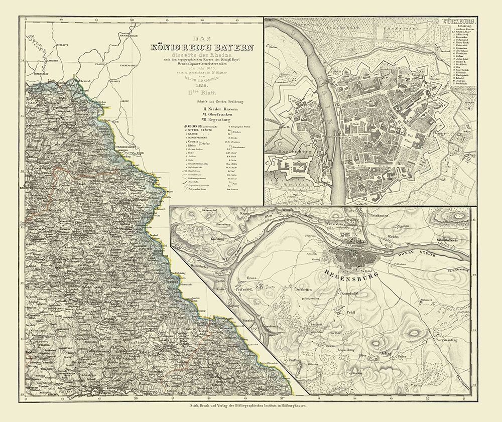 Bavaria Kingdom Germany - Radefeld 1858
