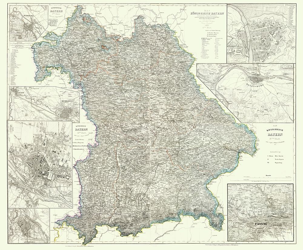 Bavaria Regensburg Regions Germany - Radefeld 1860