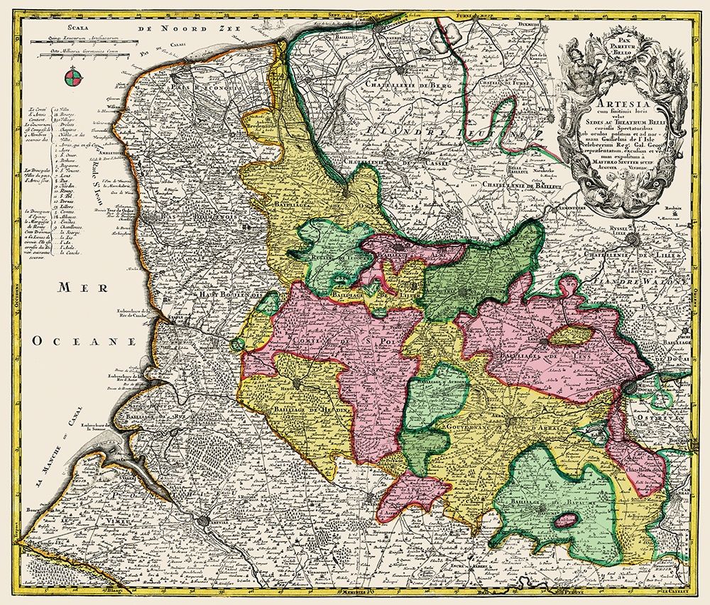 Artesia Belgium Benelux - Blaeu 1740