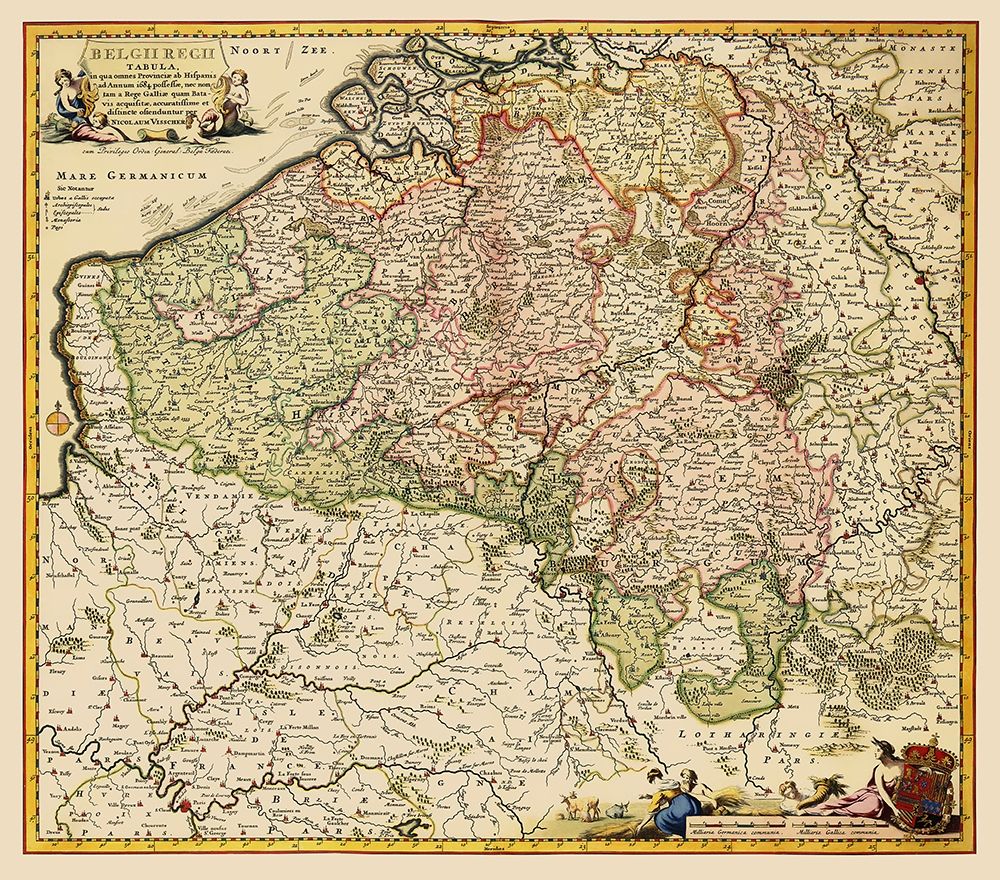 Benelux Belgium - Visscher 1684