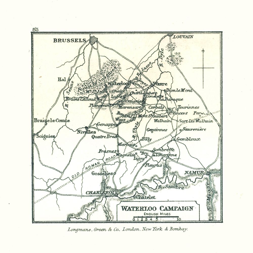 Europe Waterloo Campaign Belgium - Gardiner 1902