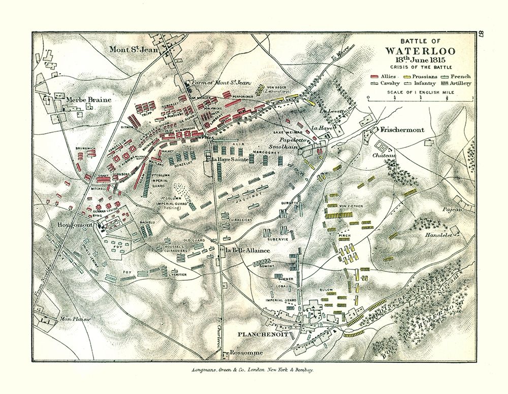 Battle of Waterloo 1815 Belgium - Gardiner 1902