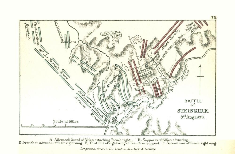 Battle of Steinkirk 1692 Belgium - Gardiner 1902