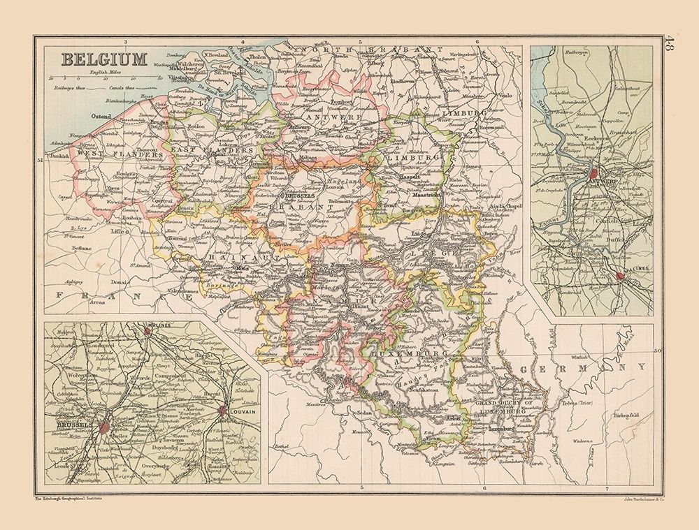 Belgium - Bartholomew 1892