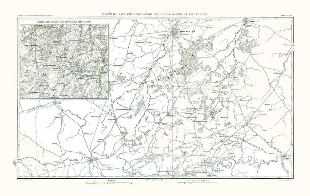 Battle of Ligny Belgium - Thiers 1866