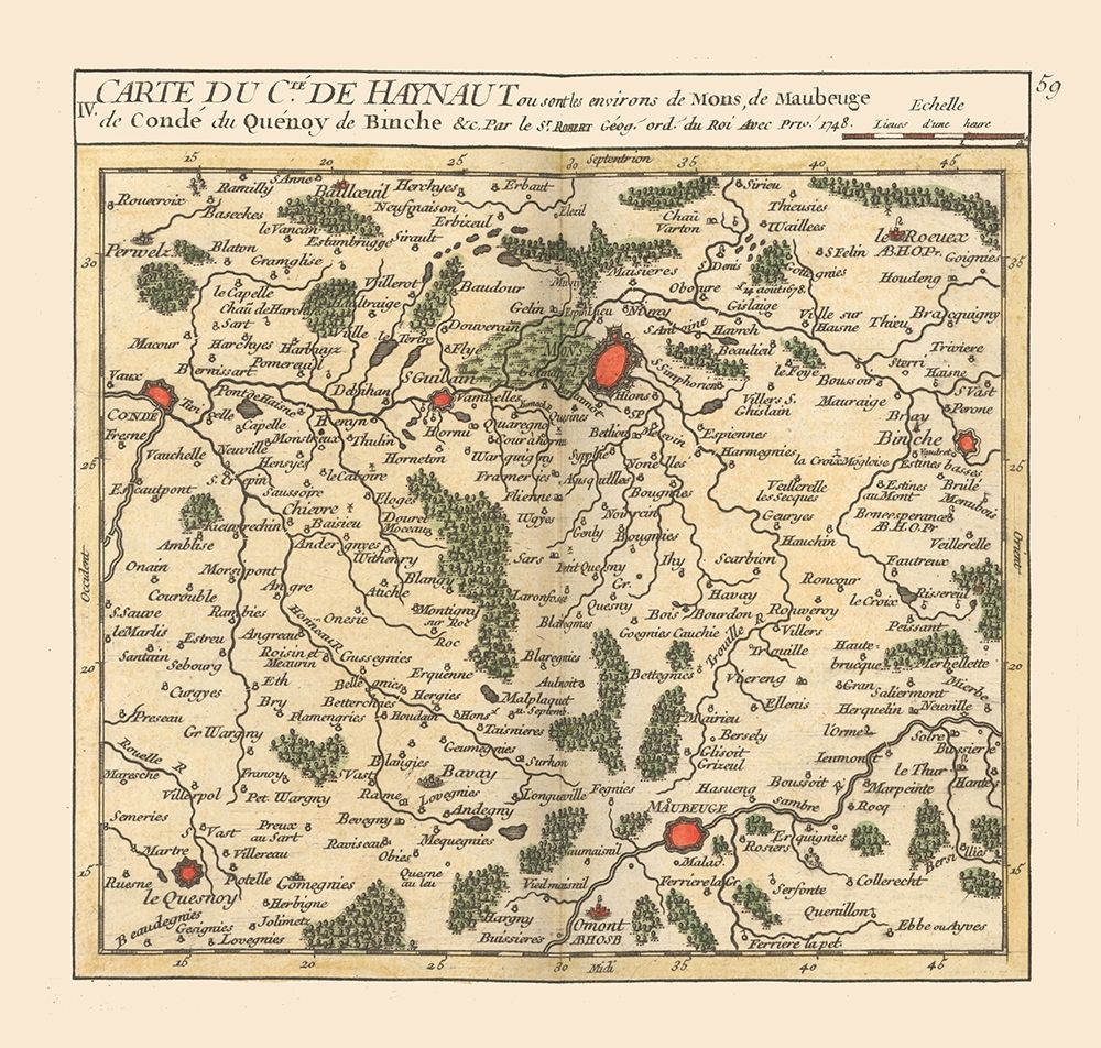 Hainaut Belgium - Robert 1748