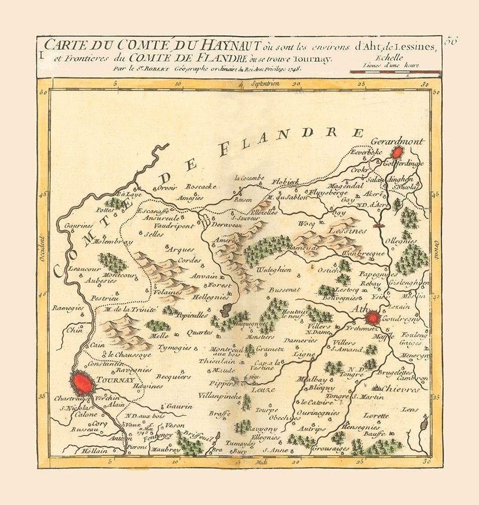 Hainaut Belgium - Robert 1748