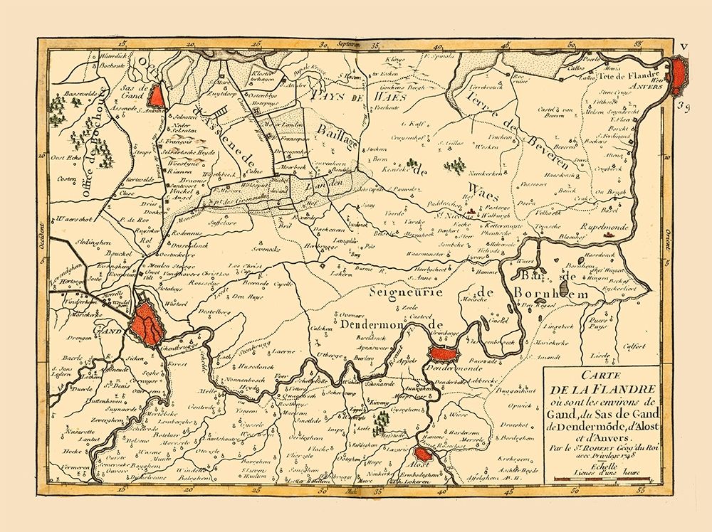 Ghent Environs Belgium - Robert 1748