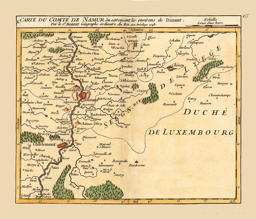 Dinant Environs Belgium - Robert 1748